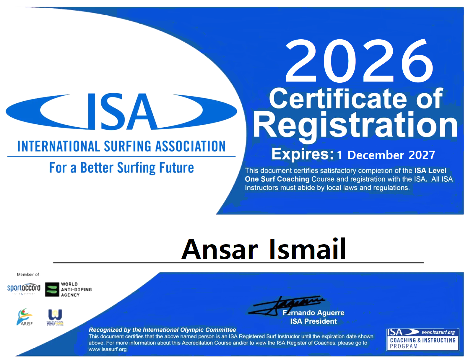 Ansar ISA 2026